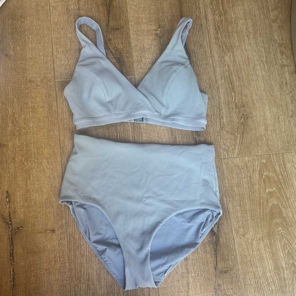 lululemon athletica Light Blue Bikini Set